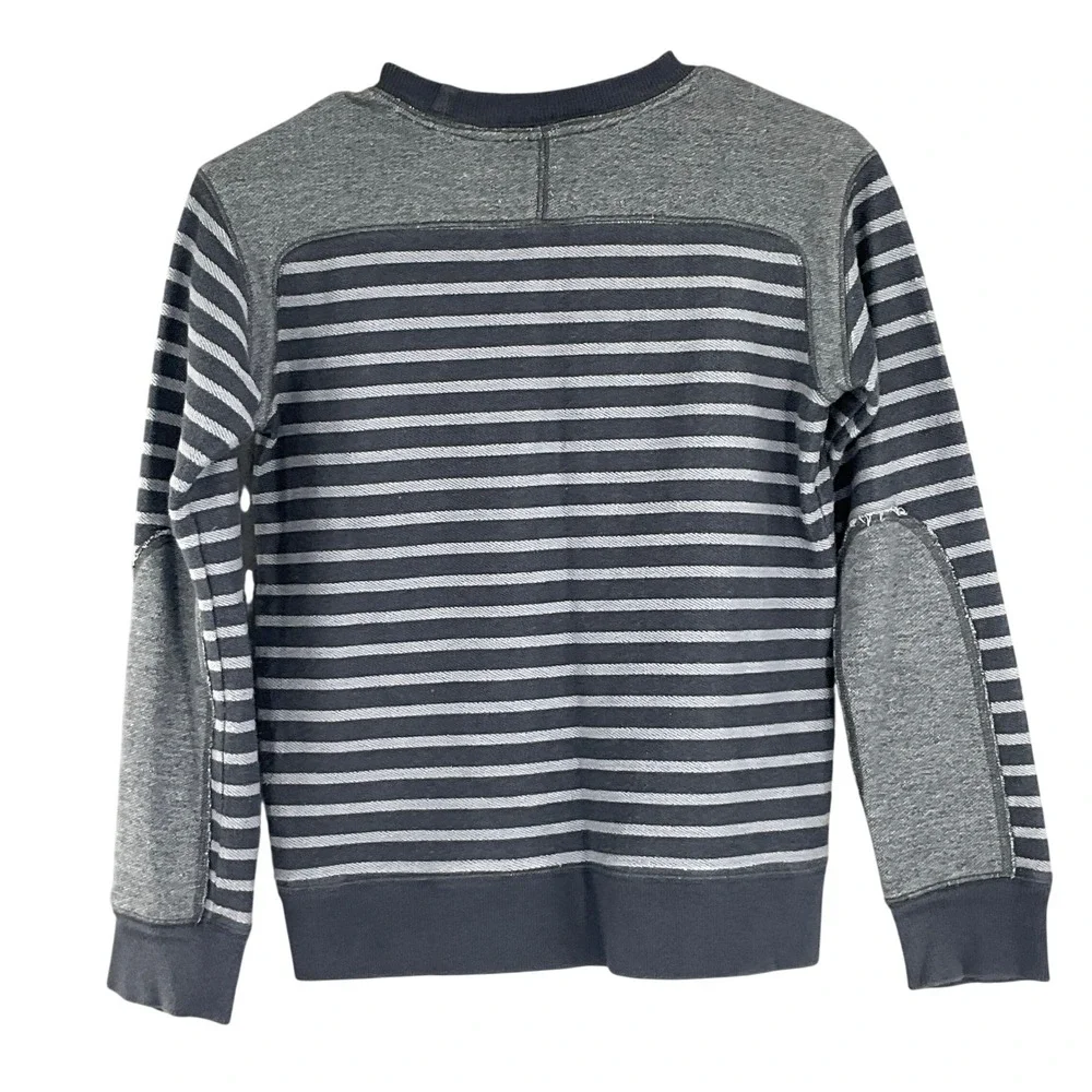 LLBean Kids Boys Striped Long Sleeve Raglan Sweatshirt‎ Size M 10-12